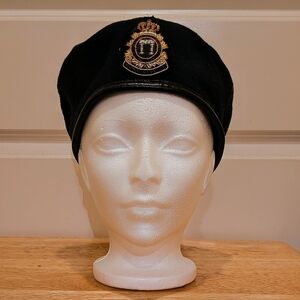 Vintage Canadian Armed Forces Administration Green Beret Gold Bullion Embroidery